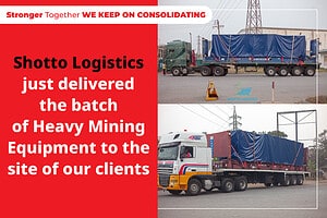 Read more about the article Shotto Logistics Ltd. just delivered the batch of Heavy Mining Equipment to the site of our clients.